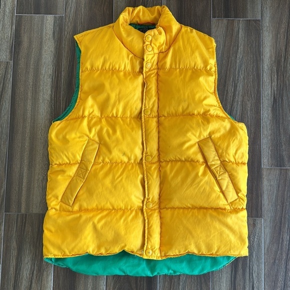 J Crew vintage men’s puffer vest 550 fill power, goose down feathers, size small - Picture 2 of 14